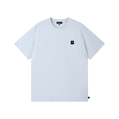 Sky Blue Black Carving Logo T-shirt (Women's)