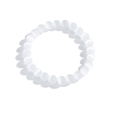 White Mono Serenity Bracelet (Unisex 17CM)
