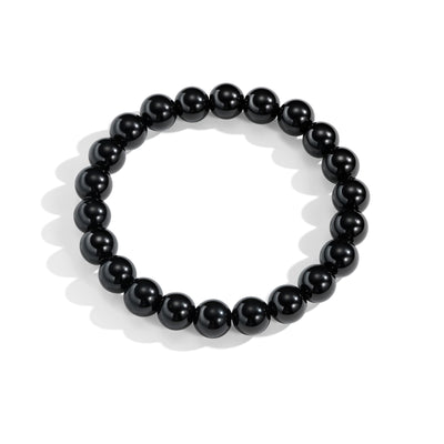 Black Mono Serenity Bracelet (Unisex 17CM)