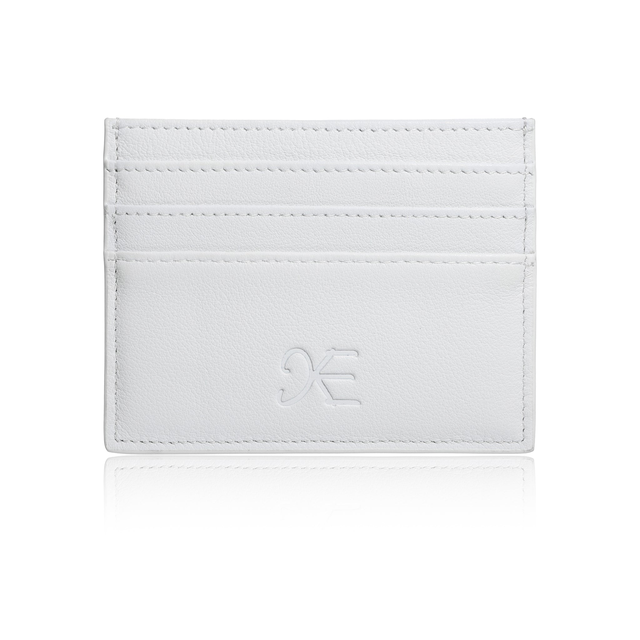White White Logo Stamp Serenity Cardholder (Unisex)