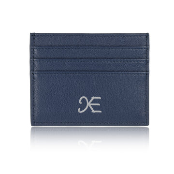Blue Silver Logo Stamp Serenity Cardholder (Unisex)