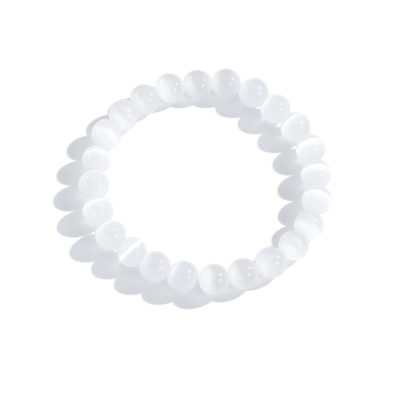 White Mono Serenity Bracelet (Unisex 17CM)