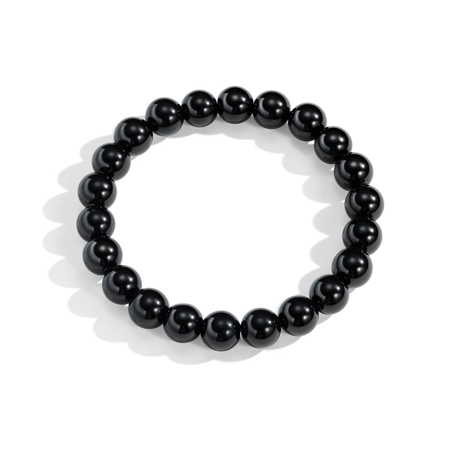 Black Mono Serenity Bracelet (Unisex 17CM)
