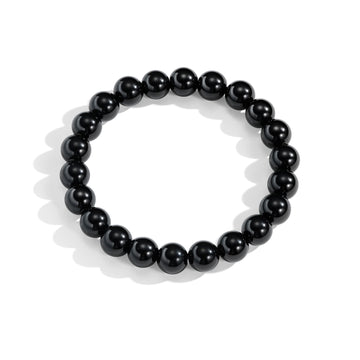 Black Mono Serenity Bracelet (Unisex 17CM)