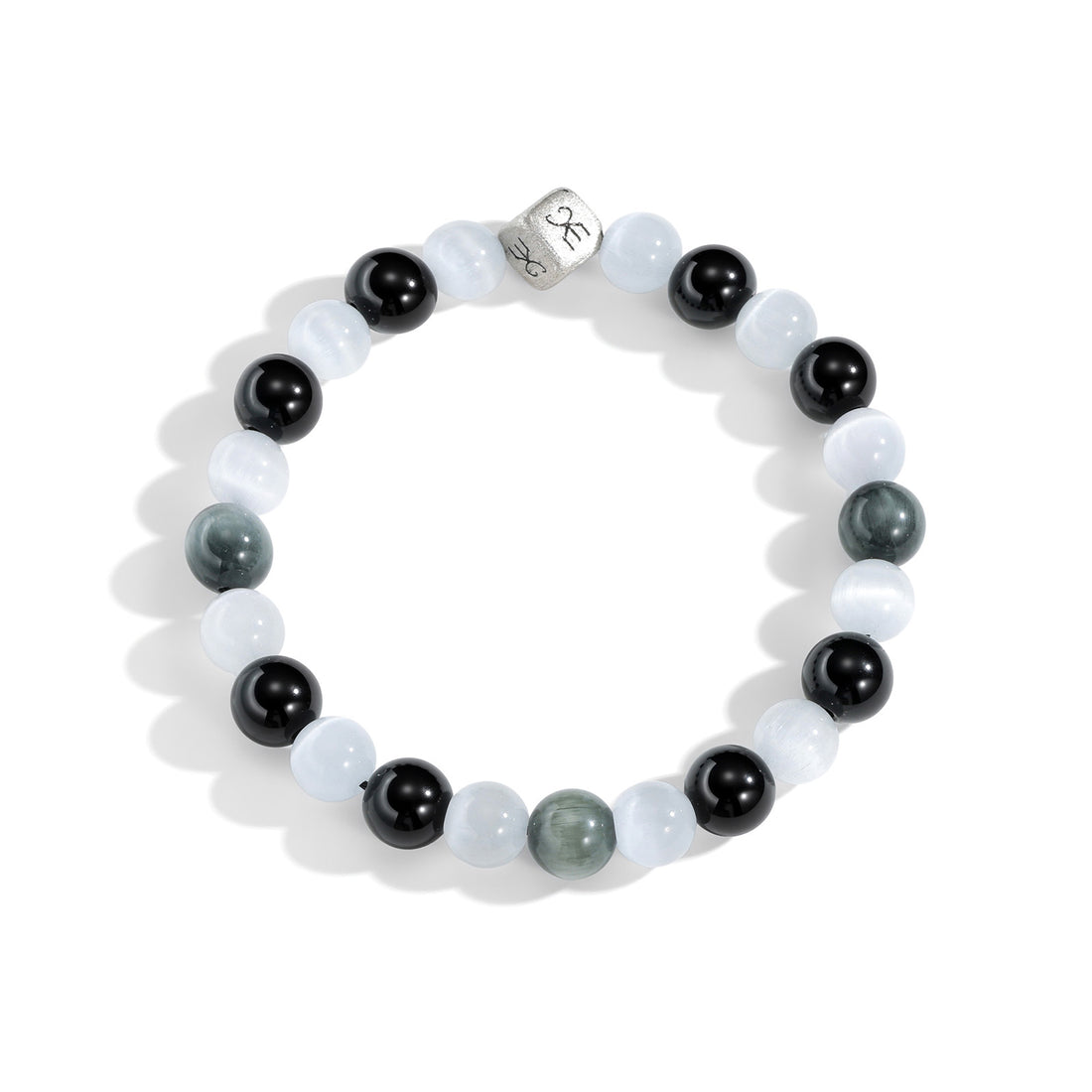 Trio Silver Logo Dice Konvergence Bracelet (Unisex 17CM)